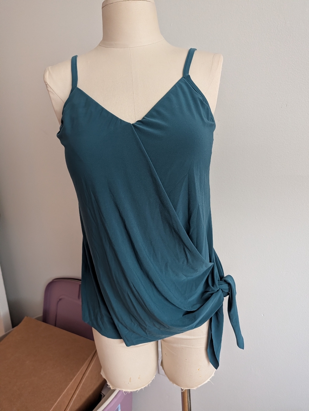 Women’s Teal Wrap Tank Top - Brand: